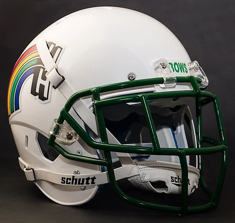 *CUSTOM* HAWAII RAINBOW WARRIORS Schutt XP Authentic GAMEDAY Football Helmet Cover