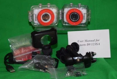 MINI CAMERA/CAMCORDERS-COMPACT POLAROID XS7-WATERPROOF KITS-NOT WORKING - Image 1 of 4