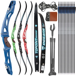 ILF Archery Recurve Bow Set 18-44lbs Arrows 66" 68" 70"  Aluminum Shooting RH LH - Picture 1 of 17