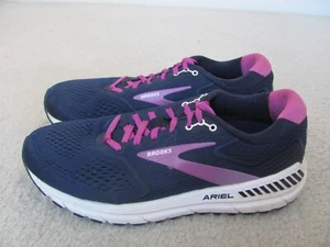 Brooks Ariel 20 Women's Navy Blue and Purple Running Shoes Size 10 - Picture 1 of 11