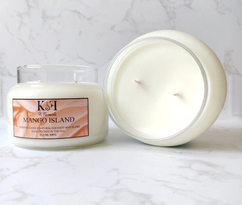 KFursenko Mango Island, Hand-crafted Shining Scented Candle,11.3 oz, 320g - Image 1 of 4