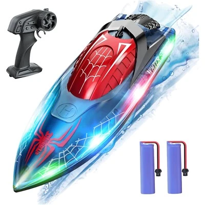 Leuchtendes RC Boot für Kinder - Perfektes Outdoor-Spielzeuggeschenk ab 8 Jahren - Bild 1 von 2