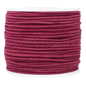 Elastic Cord - 2mm (1/16") Round Stretch Cord - Plum Red Color - 30 125 Ft - Picture 1 of 2