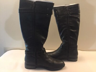 Sapato Dazzle Botas Enny Alto Marrom Escuro com Zíper 15" de Altura Feminino Tamanho 5.5 - Imagem 1 de 4