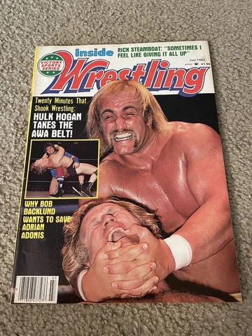 INSIDE WRESTLING MAGAZINE 1982 July HULK HOGAN WINS AWA BELT NICK BOCKWINKEL Cover