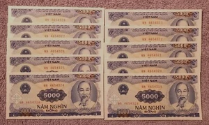 Item# G-228 - Vietnam Viet Nam 5000 Dong,1991,P-108,UNC,  , Bundle of 10 Pcs - Picture 1 of 2