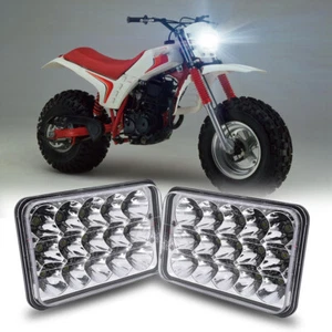 2x 4x6" Square Motorcycle Led Headlight For Yamaha BW200 350 50 XT225 350 WR250 - Picture 1 of 15