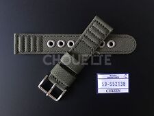 Citizen Eco-drive At0200-05e 20mm Green Cloth Nylon Watch Band Strap S026989