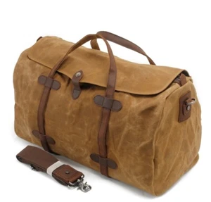 Bolsas de lona de fin de semana de cuero impermeable bolsa de viaje para pasar la noche bolsa de lona nueva - Imagen 1 de 1