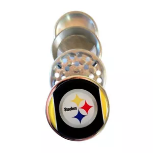 Trituradora de hierbas para especias de cocina trituradora de metal 4 piezas Pittsburgh Steelers - Imagen 1 de 4