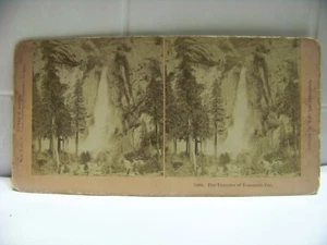 Tarjeta de colección James Davis BW Kilburn #11863 Thunder of Yosemite estereoview - Imagen 1 de 2