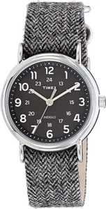 Timex Weekender Unisex Watch Indiglo Slip-Thru Canvas Leather Band 38MM Case - Picture 1 of 7