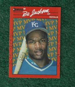 BO JACKSON - 1990 DONRUSS - BONUS MVP'S - INSERT CARD # BC1 - ROYALS - WHITE SOX