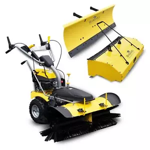 BAMATO Kehrmaschine KEM-1000 mit Sammelbehälter Schneeschild E-Start 4,8 kW - Bild 1 von 8