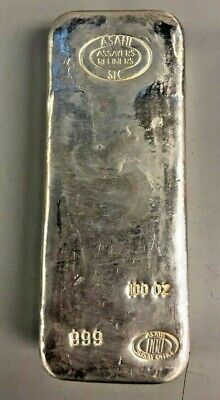 100 Oz. Silver Bar .999 Fine Silver Bar - Mint Hallmark Varies • 2,324.59$