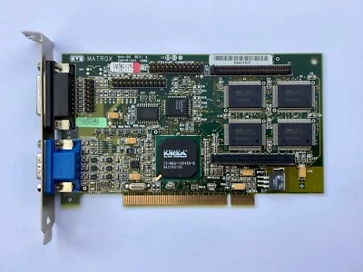 Matrox Mystique MGA-MYST/4I PCI DB15 VGA Graphics Card 644-00 REV: A - Image 1 of 2