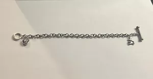 James Avery Teddy Bear and Lori Bonn SS Charm Bracelet *Pretty* - Picture 1 of 5