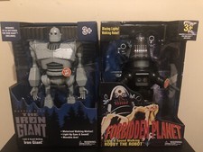 Iron Giant & Robby the Robot Walking Talking light up figures Walmart Exclusive