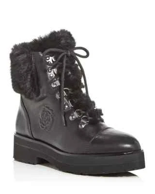 Taryn Rose Z123125 Botas de Combate Veronica Resistentes a la Intemperie Cuero Negro Talla 6.5 B Foto 1 de 4