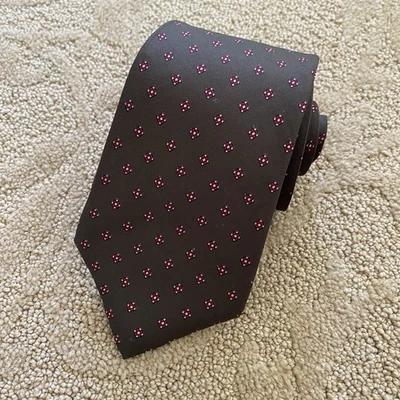 Liberty of London Mens 100% Silk Neck Tie Green Gray Red Floral 54L 3.5W England - Image 1 of 4