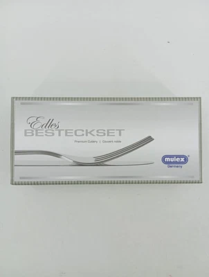 MULEX Besteck Set 24 Teile Edelstahl Silber Elegant für Alltag - Bild 1 von 3