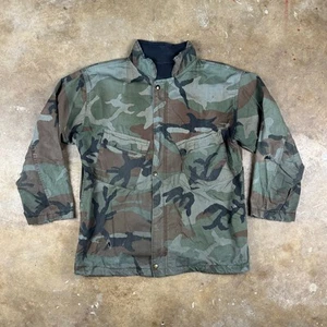 VTG US Army Chemical Protective Jacket Olive Drab Large 80s Military Surplus  - Picture 1 of 10