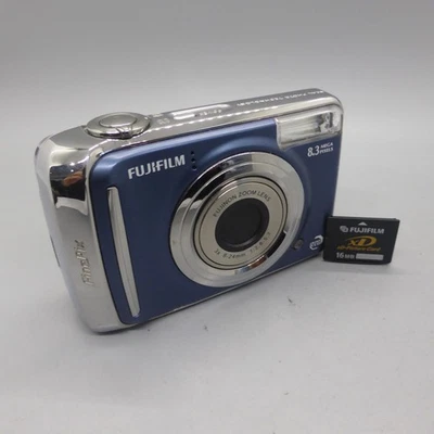 Fujifilm Digital Camera FinePix A800 8.3MP Blue Tested With xD Card - Image 1 of 4
