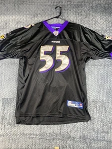 Baltimore Ravens Terrell Suggs #55 Black Reebok NFL Jersey Size 52 Stitched - Picture 1 of 11