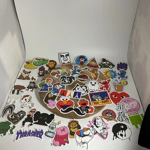 Lot Of 50 Laptop Sticker Decals Misc. Logos - Afbeelding 1 van 10
