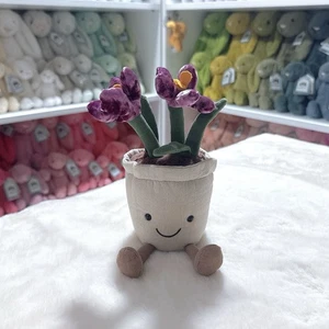 Jellycat Amuseable CROCUS Flower NWOT Plush Doll Rare Retired Flower🪻 - Picture 1 of 8
