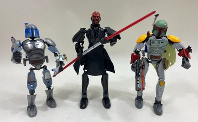 LEGO Star Wars Figuras Construibles - Boba Fett, Jango Fett y Darth Maul Solo Figuras Foto 1 de 4