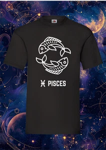 Pisces Zodiac T-Shirt – Horoscope Star Sign Shirt – Astrology Gift for Pisces - Picture 1 of 10