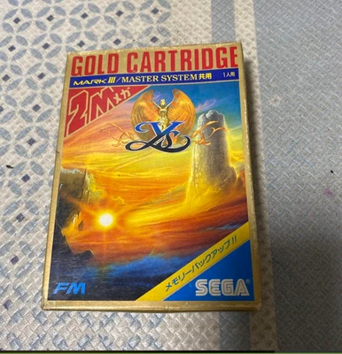 Ys YS SEGA Gold Cartridge Mark III / Master System Japan FM Sound - Image 1 of 4
