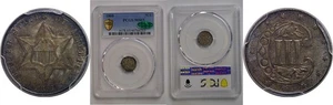 1860 Silver Three Cent PCGS MS-65 CAC - Picture 1 of 3