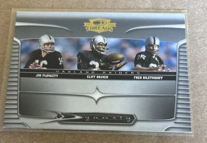 2006 Threads Dynasty #D1 Jim Plunkett Cliff Branch Fred Biletnikoff HOF Raiders - Picture 1 of 2