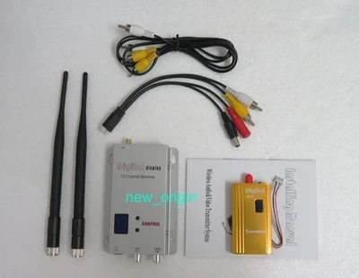 FPV 1.2GHz 1.5W Drahtloses Audio Video Sender Empfänger Set für FPV RC Drohnen - Bild 1 von 3