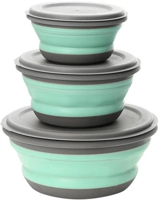 Roysmart Faltbare Schüssel, 3 Stück Silikon Tragbare Faltbare Schüssel Camping - Bild 1 von 4