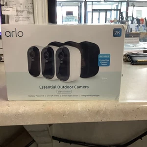 Arlo Essential 2K (2. Generation) Überwachungskamera - Weiß (3er Pack) - Bild 1 von 6