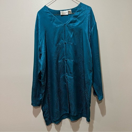 UNDERCOVER Abito da notte Victoria’s Secret G Label raso setoso paisley camicia abito taglia M