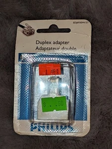 NIP Phillips Phone Jack Duplex Adapter SDJ6930W/37 - Picture 1 of 2