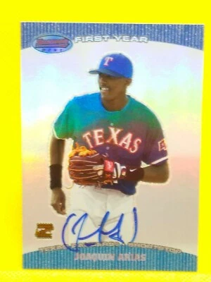 Joaquin Arias 2004 Bowmen's Best First Year AUTOGRAPH #BB-JA Texas Rangers - Image 1 of 2