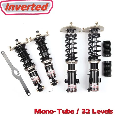 32 Clicks Inverted Coilovers Kit For 15-18 Subaru WRX STI VA1 VA2 Adj. Springs - Image 1 of 4