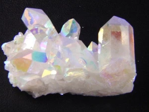 BUTW Angel Aura Fume Plated Natural Quartz Healing Crystal Cluster Reiki 8573K - Picture 1 of 3