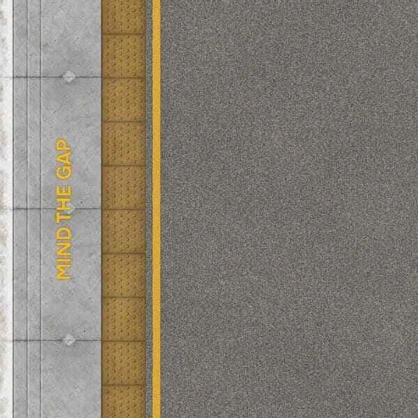 SCALE MODEL SCENERY ASPHALT PLATFORM SHEETS WITH COPING LASER CUT FOR N GAUGE MODEL RAILWAY-TX233-N