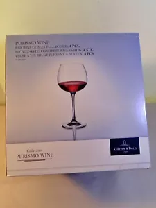 Villeroy & Boch Purismo Rotweinkelch vollmundig, 4 Stück Kristallglas. - Bild 1 von 3
