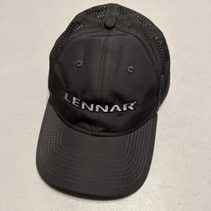 Lennar Gray Hat Cap Lightweight Breathable Embroidered 6 Panel New Era Polyester - Picture 1 of 8