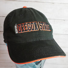 The Game Beavers Oregon State Black Orange Adult Baseball Cap Adjustable Embroid
