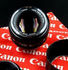 Canon 55mm f1.2 FD Lens SUPER FAST 50 Prime Works Well w/ Caps & Hood