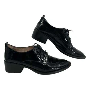 Louise et Cie Black Almond Toe Lace Up Oxfords | Size 7.5 - Picture 1 of 10