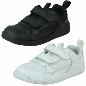 Boys Clarks Hook & Loop Casual Trainers 'Orbit Sprint' - Picture 1 of 19